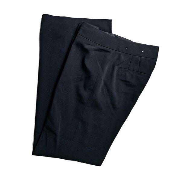 ANN TAYLOR Lined Dress Slacks Flat Front 4-Pocket Hook Closure Sz 4/32 Blk NWOT! - Picture 3 of 16
